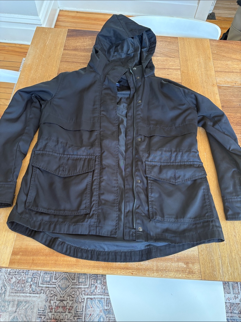 Universal Thread Black Hooded Utility Anorak Jacket